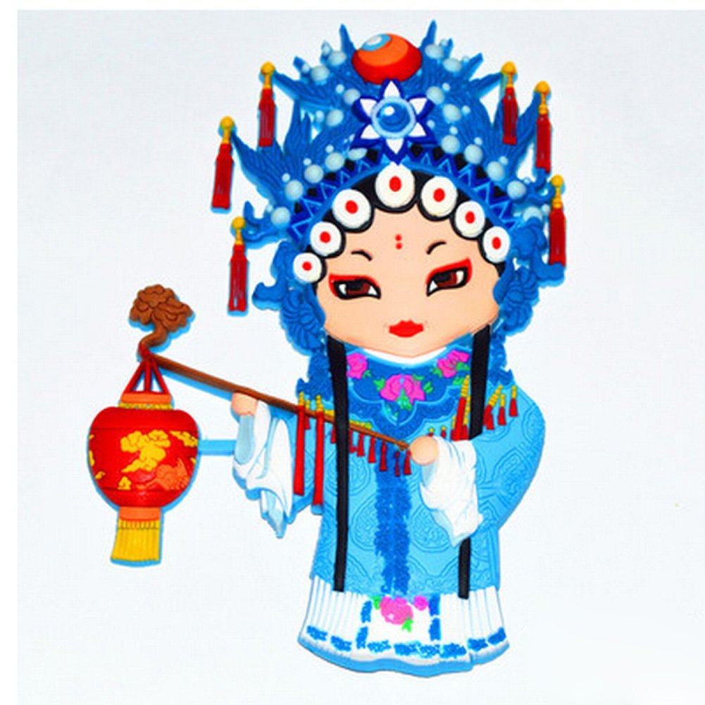 Ópera de Pekín personajes estéreo imanes para nevera decoración ...
