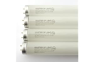 MASTER OF LIGHT F40CW (4 Pack) 4ft Fluorescent Tube Light Bulb 40W 40 Watt T12 Cool White 4100K 1.5 Diameter Replaces F40T12/CW F40T12 F40XL/SP41 F40/SPX41 F40/SP41/ECO F40SP41 F40CWX, F40 CW Supreme (4)