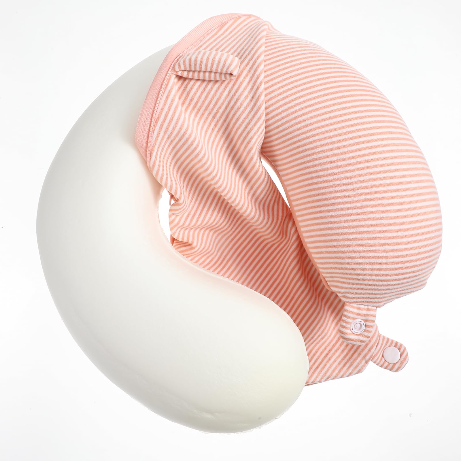 Photo 1 of WY LIGHTING LEVEL Neck Pillow Cover, Travel Neck Pillow Cover Pillow Travel U Neck Pillow Case Cover, U Shaped Neck Pillow Washable Cover, Airplane Pillow Cover (Only Pillow Covers, No Filler)(Pink)