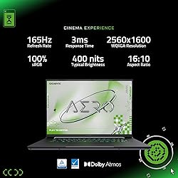 GIGABYTE AERO X16; Copilot+ PC - 165Hz 2560x1600