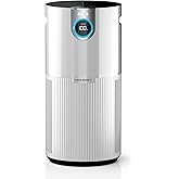 Shark Clean Sense Air Purifier Max, HP201, White | HEPA-Exceeding Filter, 1,000 Sq. Ft. for Large Room, Bedroom, Captures Pollutants, Pet Dander, Dust, Odor, Smoke, and More