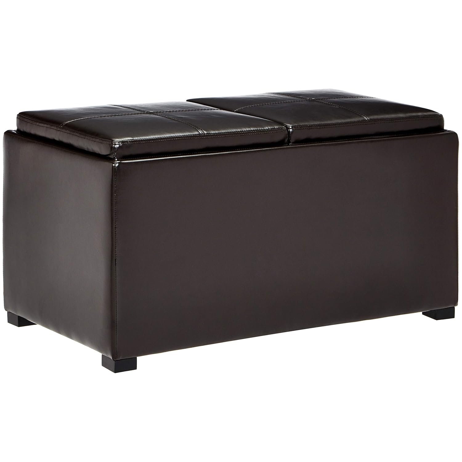 Best ottoman coffee table with flip top trays and storage