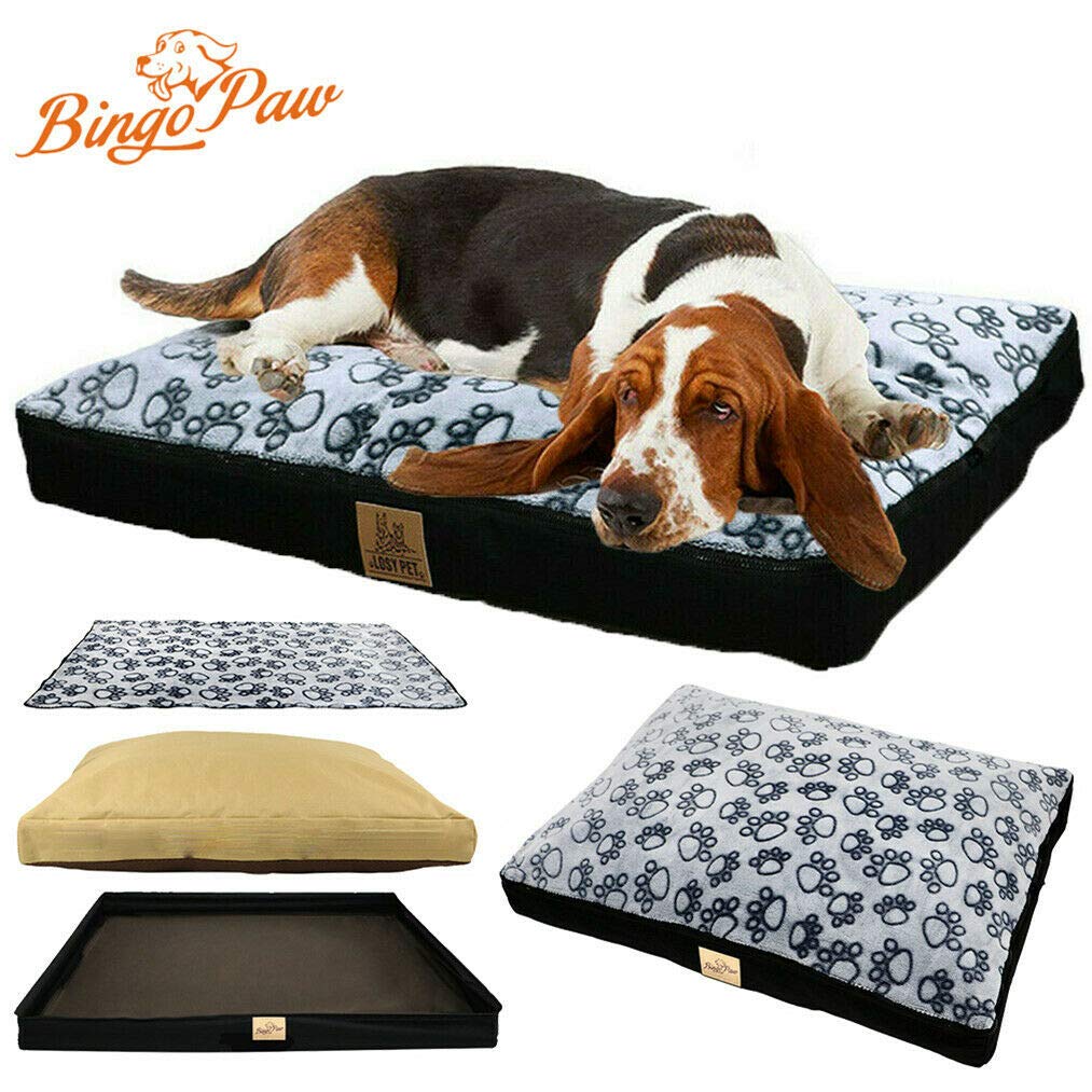 extra large plush dog bed