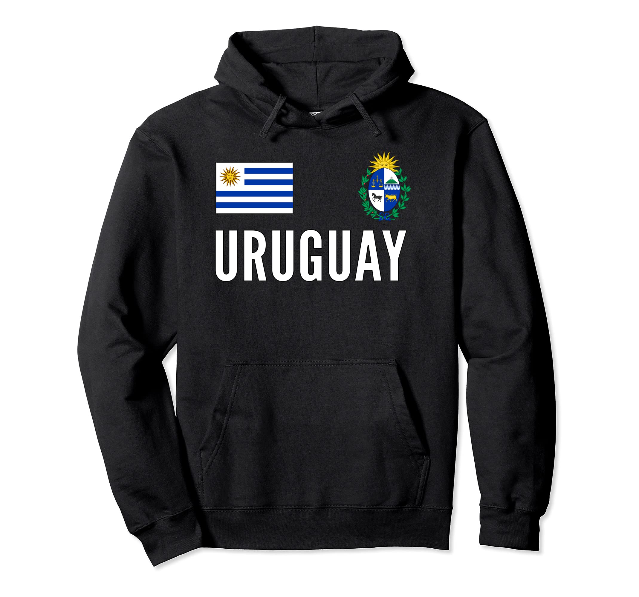 Uruguay Soccer Jersey Football Fan Support Pullover Hoodie