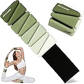 BECOJADDE Ankle Weights for Women Wrist Weights Set of 2 (1 lb/2 lb Each) Adjustable Arm Leg Weight for Womens Men Suitable for Walking Swimming Running Pilates Yoga Gym