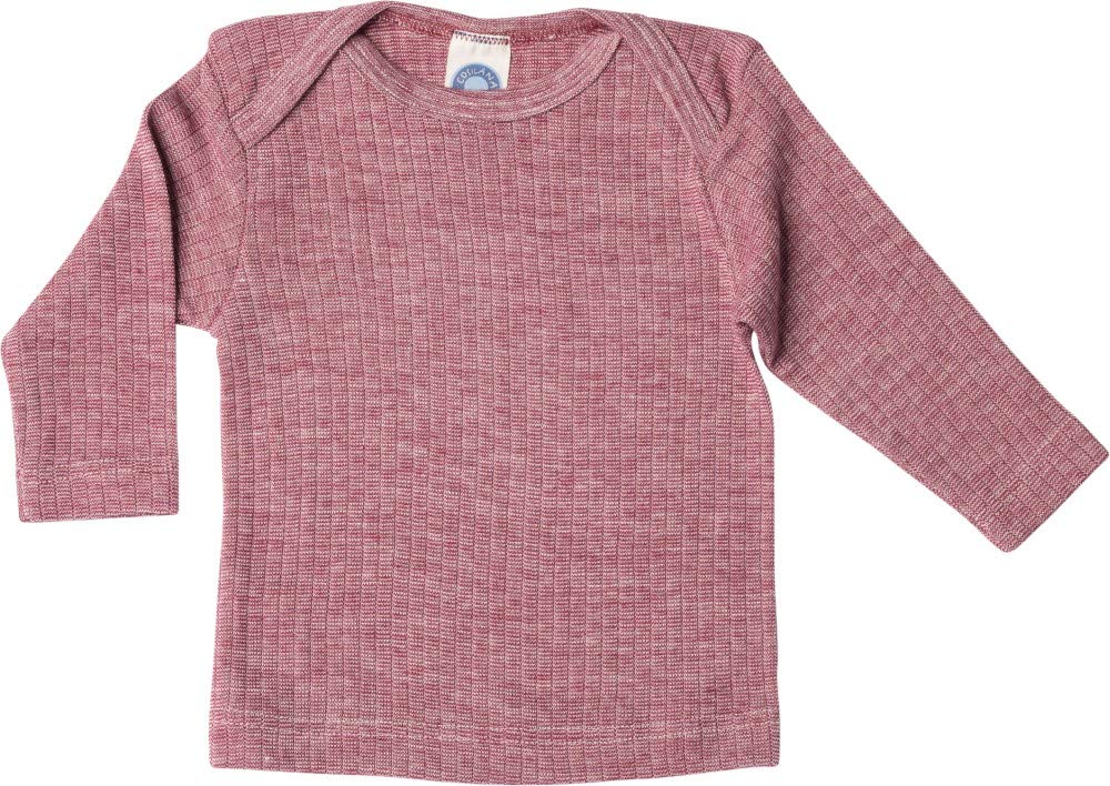 Cosilana Baby Long-Sleeved Shirt Size 86/92, Marl Wine