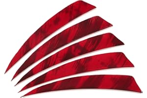 PATIKIL Shield Cut Vanes, 20 Pack 4 Inch Archery Arrow Fletch Turkey Feather Fletch Right Wing Fletching for DIY Target Shoot