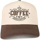 InnoBeta Coffee Gifts for Women Men Hat Cap, Funny Adjustable Embroidered Trucker Hat for Birthday Christmas