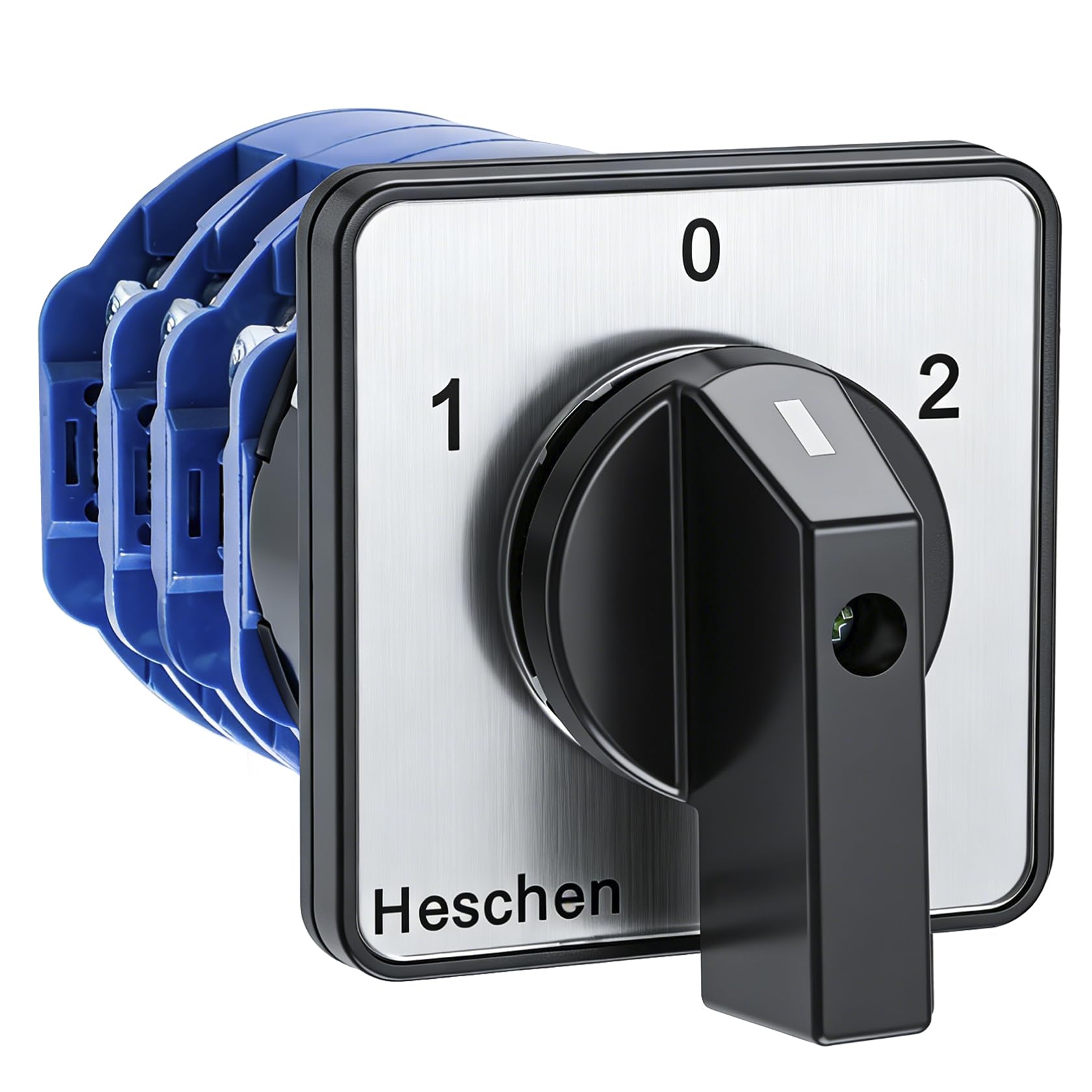 Heschen Rotary Changeover Cam Switch LW28-125/D303.3 125A 660VAC ON/OFF/ON 3 Position 3 Phase
