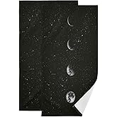 ALAZA Moon Phases in The Night Sky Hand Towel Set of 2, Soft Absorbent Towel for Home Bathroom Kitchen Gym Beach 28.3X14.4 Inches