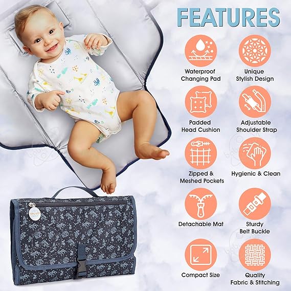 changing mat with straps