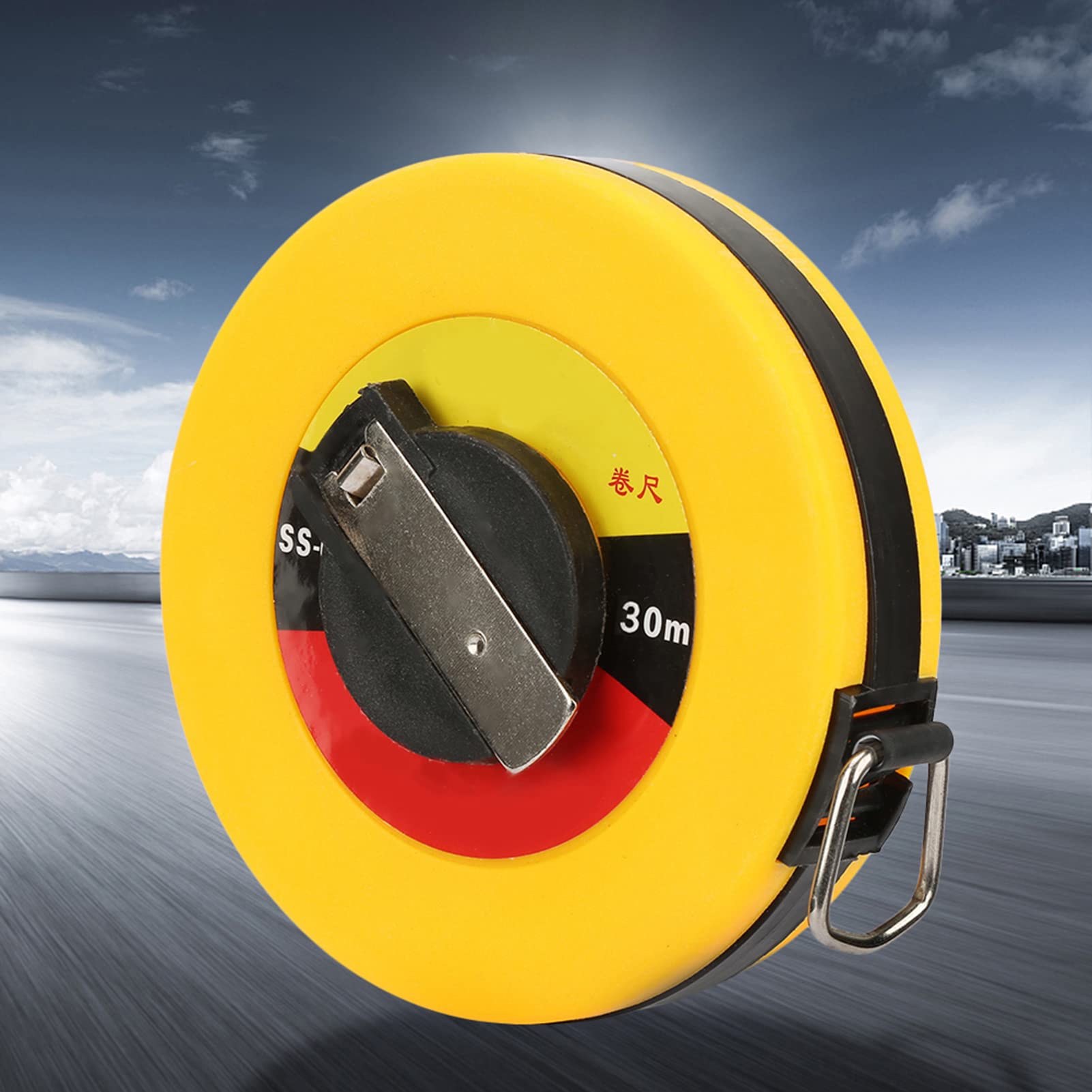 Tape Measure, 10m/15m /20m/30m Optional Measuring Range, Fiberglass Professional Tape Measure, for Survey for Roads, Railways, Electricity, Construction (30CM)
