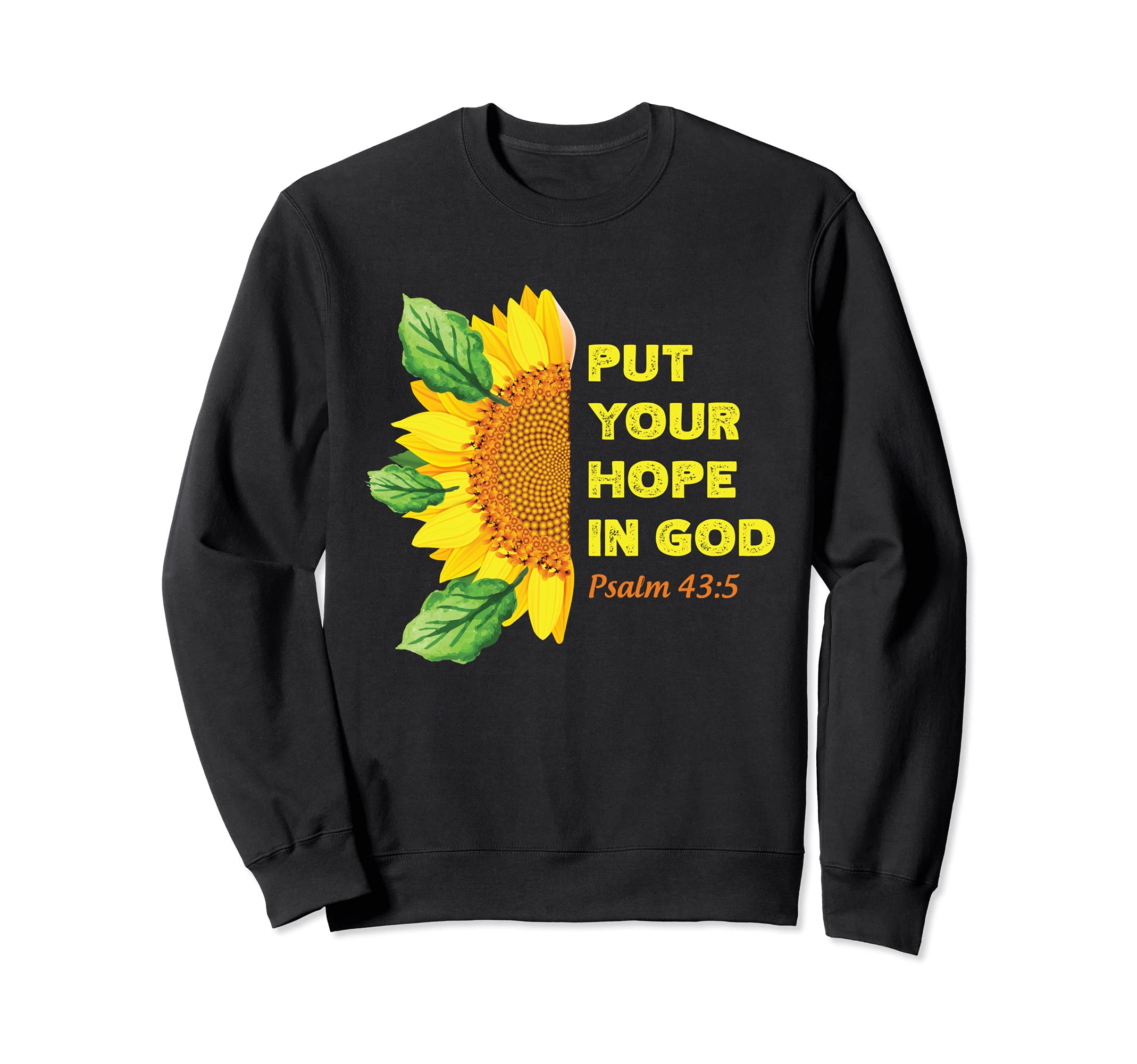 Psalm 43:5 Christian Bible Verse Religious Sweatshirt