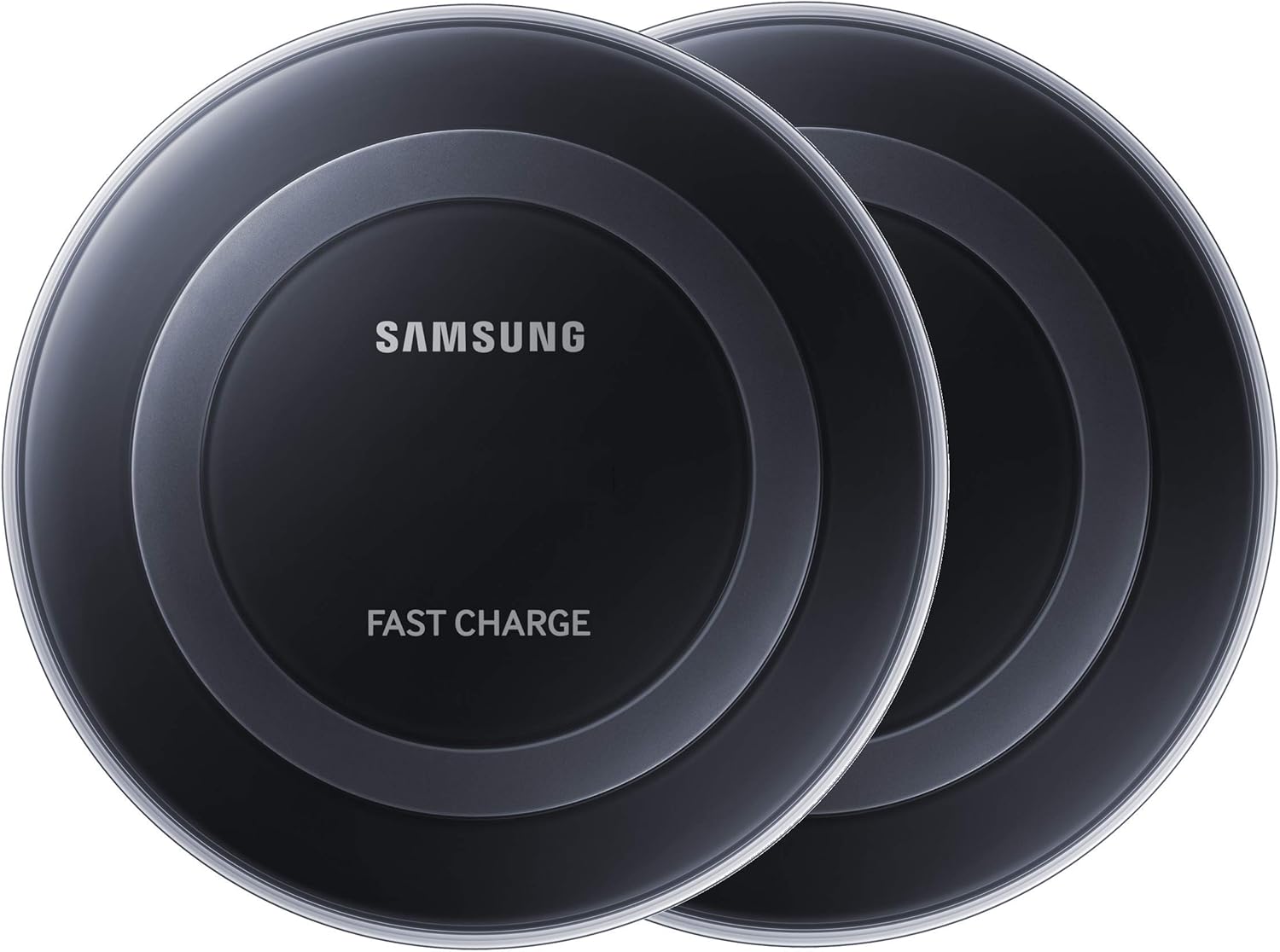 Samsung Qi Certified Fast Charge Wireless Charger Pad Us Version Black 2 Pack Ep Bd010mixlus