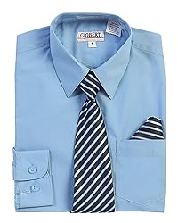 Gioberti Kids and Boys Long Sleeve Dress Shirt and