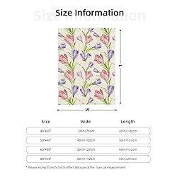 Jbofyee Spring Summer Flowers Throw Blankets All