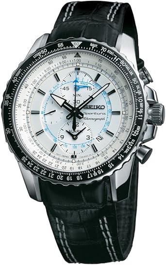 Seiko Reloj analogico para Hombre de Cuarzo con Correa en Piel SNAF01P1