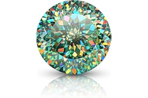 MIRFREYR Moissanite Loose Stones Natural Green Portuguese Cut Gemstones, VVS1/FL Lab Diamond Gem Custom Jewelry Making Engagement Rings Earrings Pendant 1.0-5.0CT with Certificate