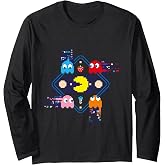【PAC-MAN】 PAC-MAN Glitch 004 Long Sleeve T-Shirt