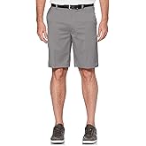 PGA Tour Mens 9" Flat Front Golf Shorts with Active Waistband (Size 30-44 Big & Tall)