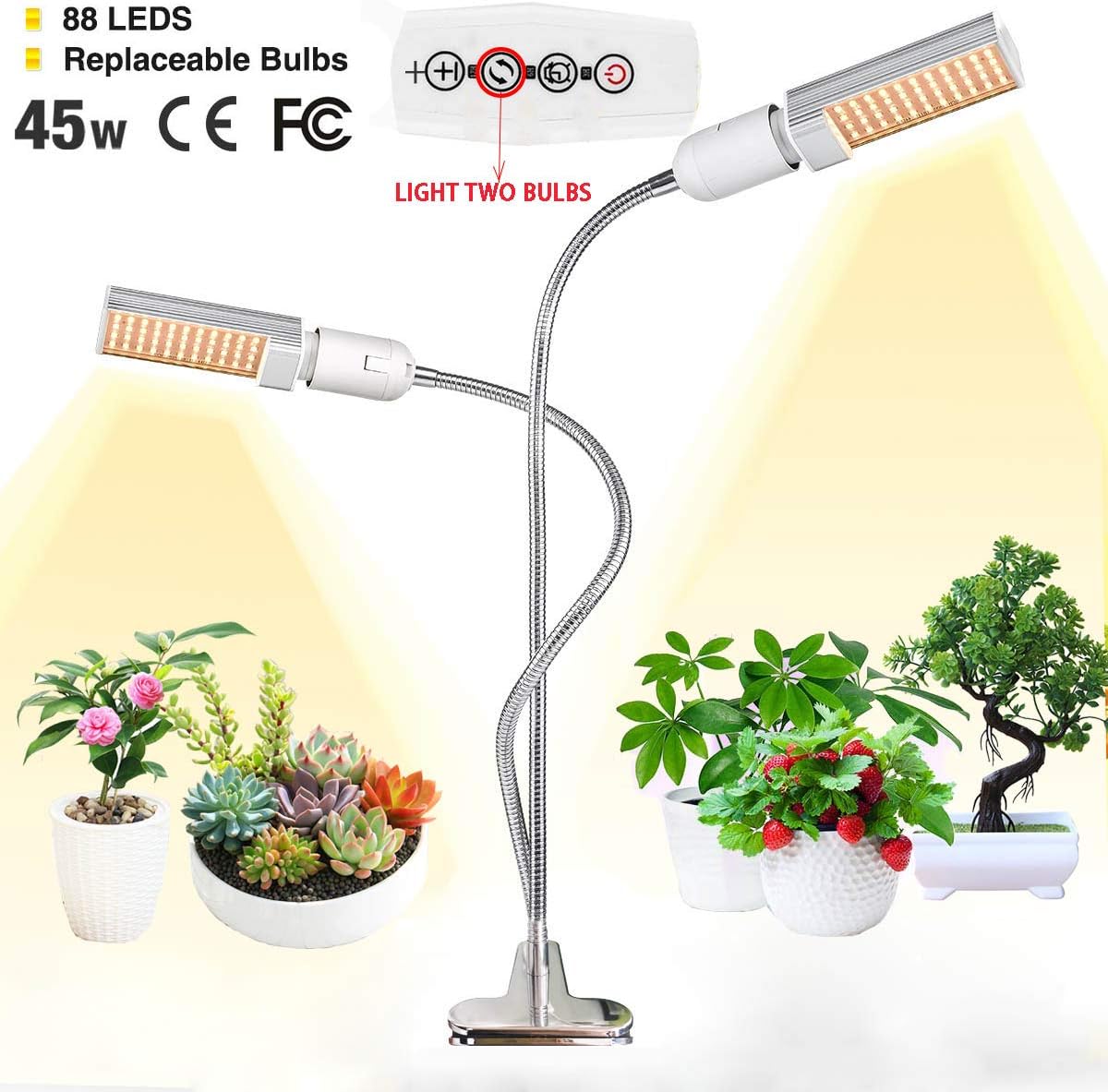 LED Grow Light for Indoor Plant,LINKO 45W Sunlike Full