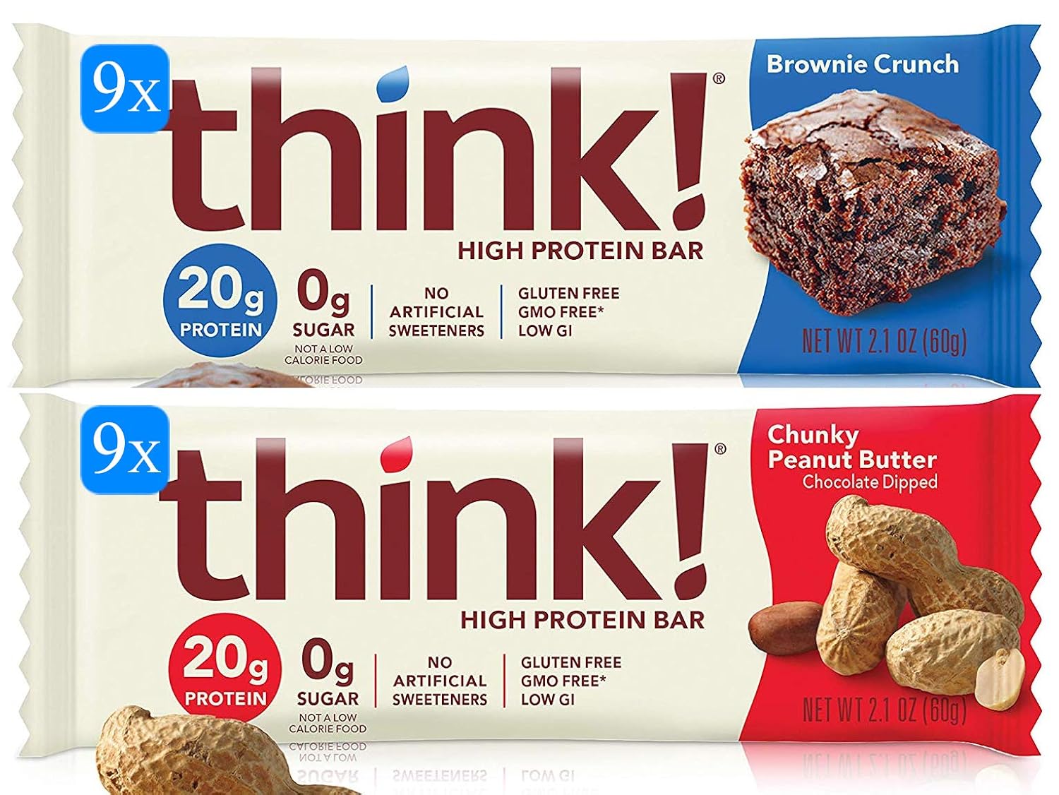 Bulk Buy think! High Protein Bars 18 Bar Variety Pack 9
