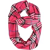 TZ Promise Unisex's Infinity Scarves Tartan Plaid & Checks Soft Long for Cold Weather Winter