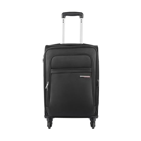 Safari Polyester 65 cms Black Soft Sided Suitcase (Nifty 4W 65)