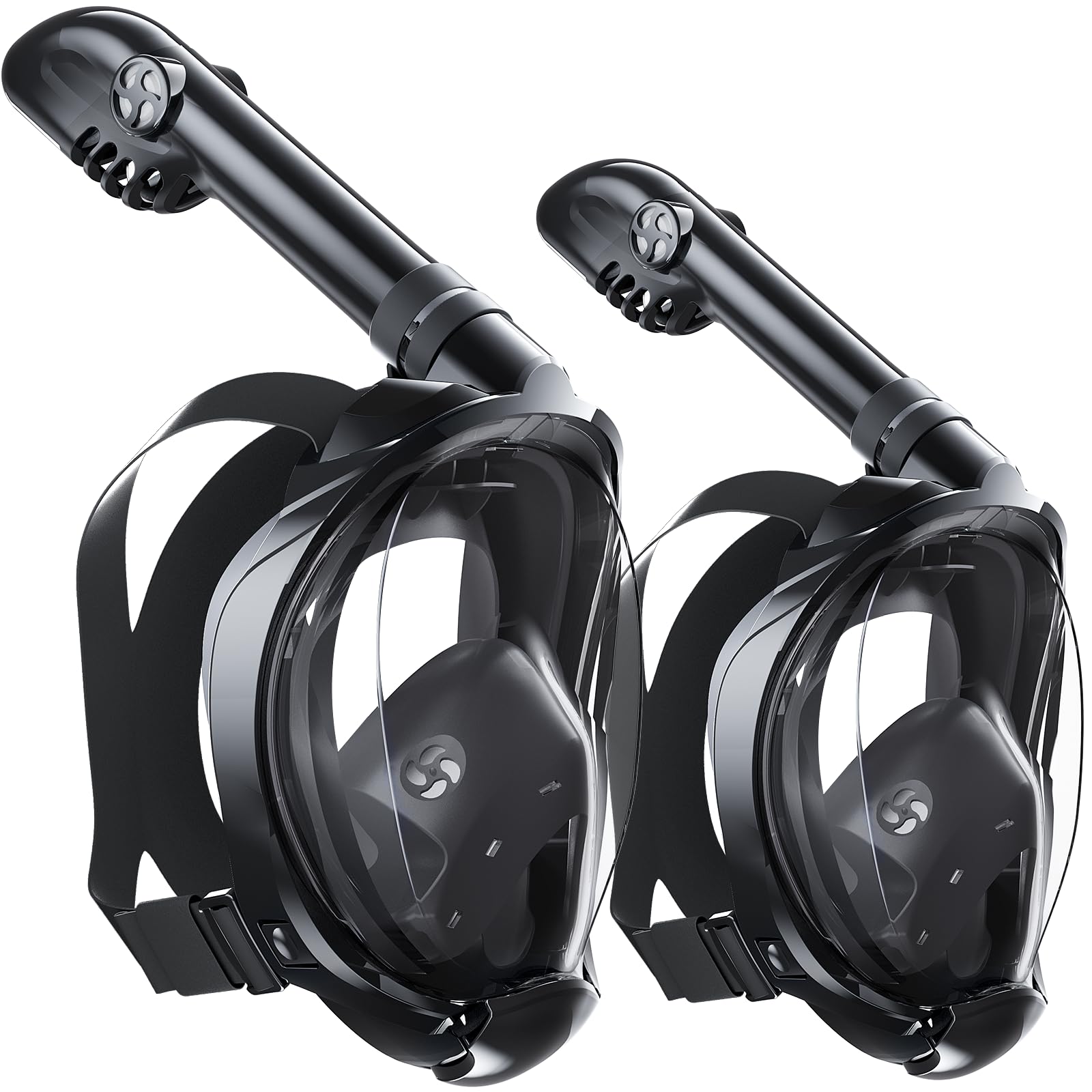 Greatever G2 Adults Kids Full Face Snorkel Mask 2 Pcs,Snorkeling Gear ...