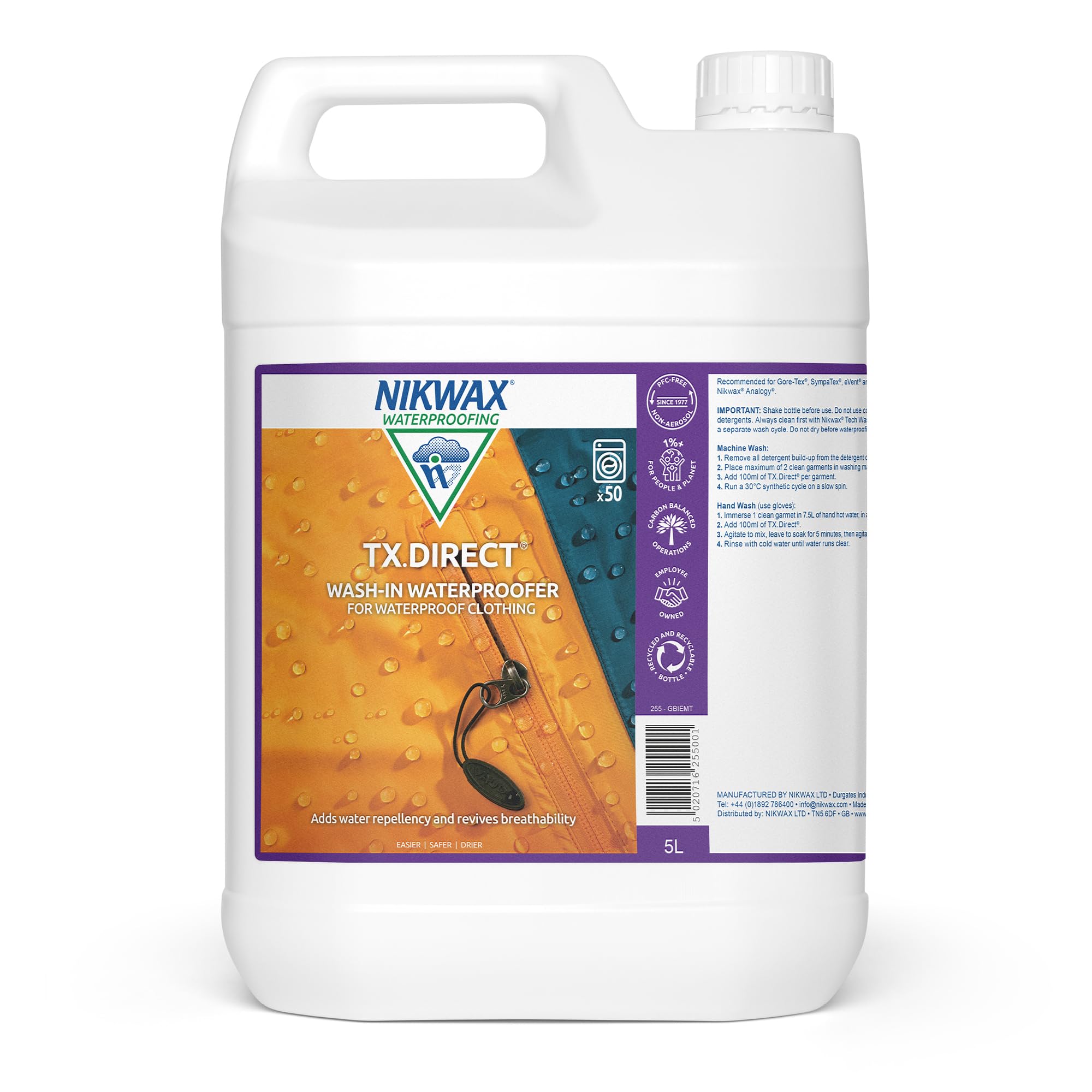 Nikwax Tx. Direct Wash In Waterproofer - 5 Litre