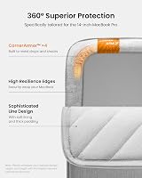 tomtoc 360° Protective Laptop Sleeve 14-inch MacBook Pro Water-Resistant Case view 5