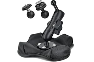 VAUBORTTI Aluminum Portable Nonslip Beanbag Dashboard Friction Mount 3 in 1 for GPS,Camera, Vedio Camera,Backup Camera Monitor,360°Adjustable Compatible with RAM B Size 1" Ball Components