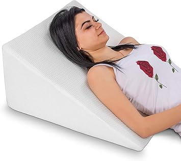 Abco Tech Bed Wedge Pillow Memory Foam Top Reduce Back Pain abco tech bed wedge pillow memory foam top reduce back pain snoring acid reflux respiratory problems ideal sleeping reading rest elevation