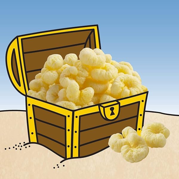 PIRATE’S BOOTY AGED WHITE CHEDDAR CHEESE PUFFS, GLUTEN-FREE, KIDS SNACKS, EASTER SNACK, 1OZ (6CT)