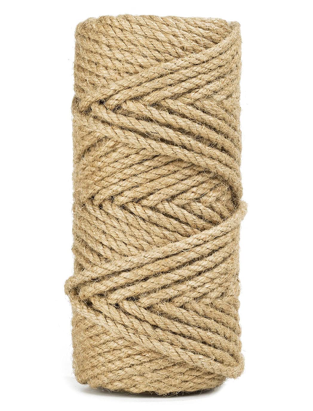 Photo 1 of 100 Feet 5mm Jute Twine, Heavy Duty Jute Rope, Natural Hemp Rope for DIY Arts Crafts, Gardening, Bundling?Home Decorating, Cat Scratching Post