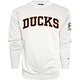 Blue 84 NHL unisex-adult Nhl Officially Licensed Crewneck Sweatshirt Sleeve Logo White