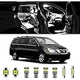 AWALITED 14pcs Odyssey Interior LED Lights Kit Super Bright LED Map Dome Light Bulbs for 2005 2006 2007 2008 2009 2010 Honda Odyssey All Models