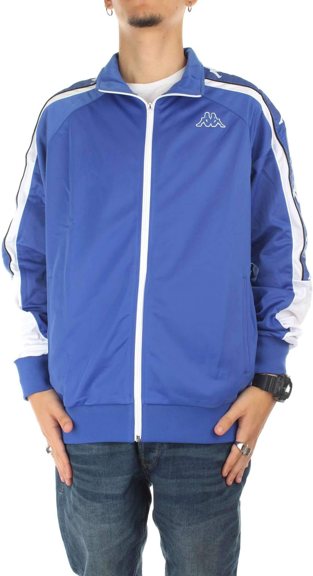 Kappa Banda 10 Ahran Zip Up Jacket Blue & White