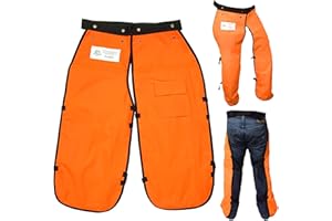 MGP SUPPLY Chainsaw Chaps For Men - Chain Saw Chaps For Men, Apron Style W/Pocket & Adjustable Belt, Safety Equipment