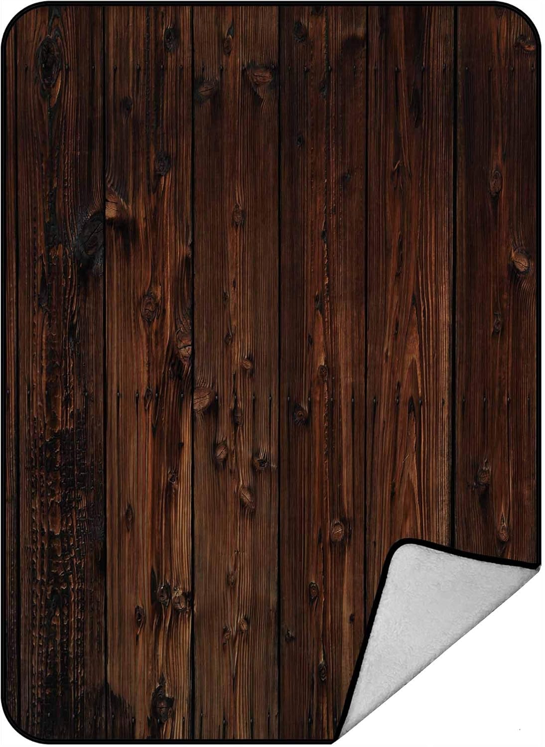 Amazon Com Pkqwtm Old Dark Wood Wooden Wall Texture Blanket Crystal Velvet Throw Bed Blanket 58x80 Inches Home Kitchen