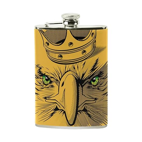 Amazoncom Deyya Men Bald Eagle Stainless Steel Pocket Hip
