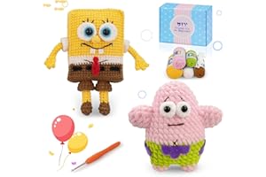ⅠCROCHET Crochet Kit for Beginners Adults -Animals Start Crotcheting - Perfect Amigurumi Knitting Learn to Kit for Adult Kids with Stitch by Stitch Video Tutorials,Holiday Christmas Gift.