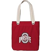 Broad Bay Ohio State University Tote Bag RICH Dye Washed RED COTTON CANVAS