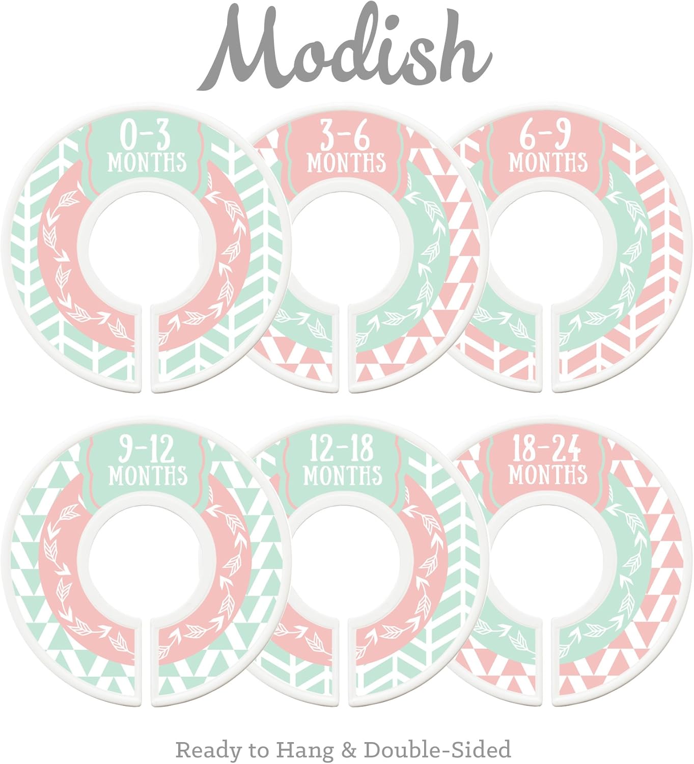 Arrow Woodland Closet Organizers Modish Labels Baby Nursery Closet Dividers Baby Girl Pink Grey Nursery Decor