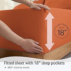 LuxClub 4 PC Queen Sheet Set, Queen Size, Deep