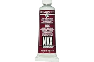 Grumbacher Max Water Miscible Oil Paint, 37ml/1.25 oz, Burnt Sienna