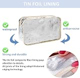 Grantop Large Toiletry Bag Hanging Cosmetic Case Light Blue Bear view 3