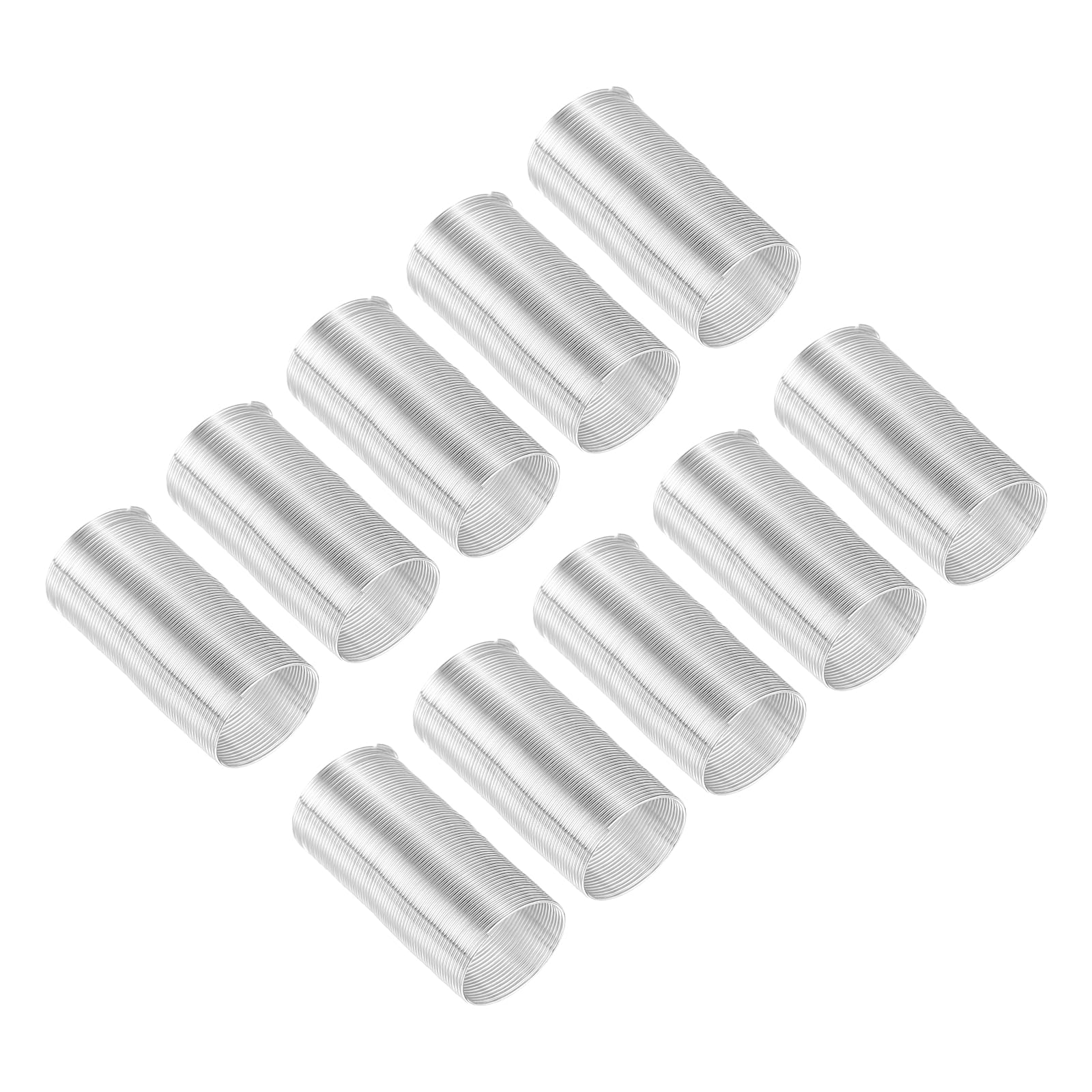 PATIKIL 69 Loops Memory Wire, 20pcs 0.6mm 22 Gauge Jewelry Wire Craft Wire Memory Steel Wire for Jewelry Making Bracelets Beading DIY Crafts, Dark Silver