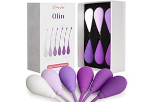 Tracy's Dog Kegel Weights System - Progressive Strength Training Set of 6 Premium Silicone Balls for Women Pelvic Floor Exercise, Ergonomic Design, for Beginners & Advanced, Olin