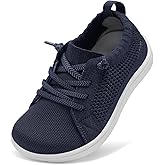 LeIsfIt Toddler Shoes Girls Boys Wide Shoes Kids Zero Drop Minimalist Sneakers Barefoot Slip on Tennis Sneakers